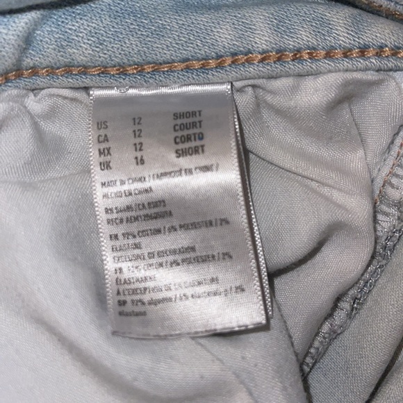 AE super stretch x super light distressed hole detailed skinny jegging jean - Picture 5 of 9